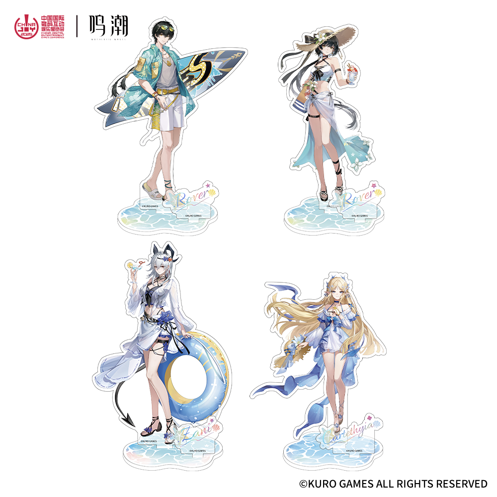 thumbnail for Ming Chao Beach Encounter Series Badge Stand Plaque Colored Paper Acrylic Group Photo Card Laser Ticket CJ Mail Sale