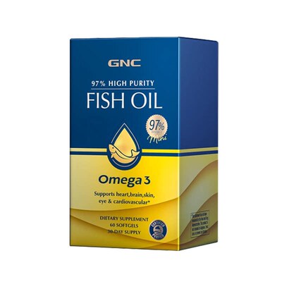 GNC健安喜97%高纯鱼油60粒