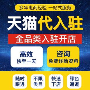 天猫入驻代开店旗舰店定制添加品牌类目主体变更注册店铺履约险