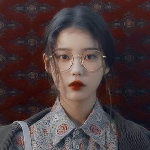 防辐射抗蓝光疲劳眼镜近视女配有度数素颜圆框护睛眼框男光平潮镜