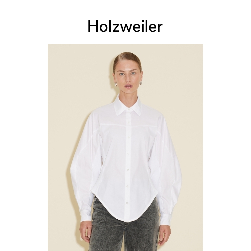 长袖春夏秋冬衬衫Holzweiler空白