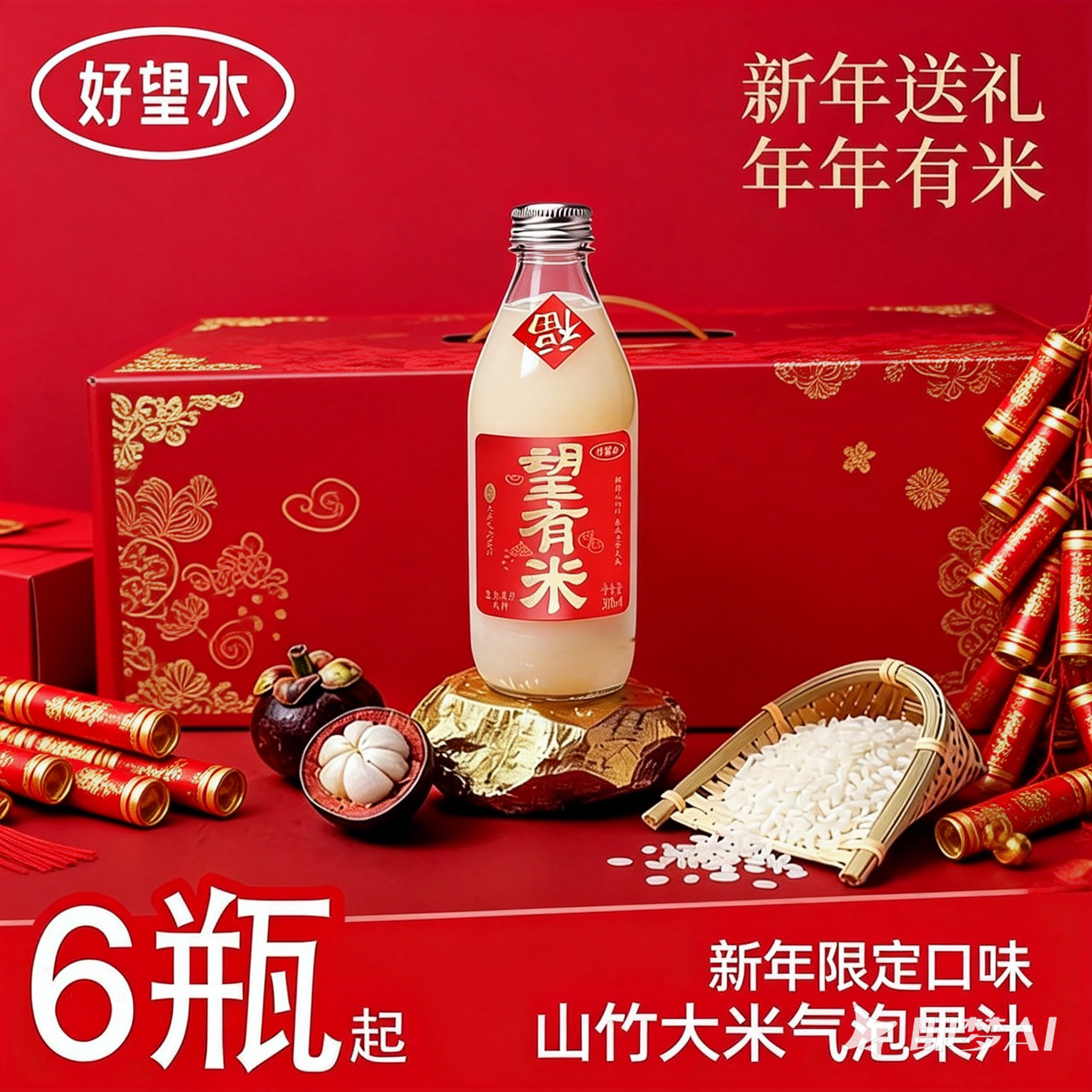 【新年限定】好望水望有米望梅好望杏福果汁饮料订婚喜宴气泡水,咖啡/麦片/冲饮,果味/风味/果汁饮料,淘宝优惠券,粉丝福利购,淘宝优惠卷