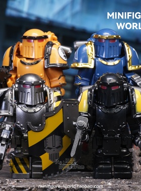 新款战锤40k动力机甲MK3极限战士帝国之拳第三方拼装积木人仔玩具