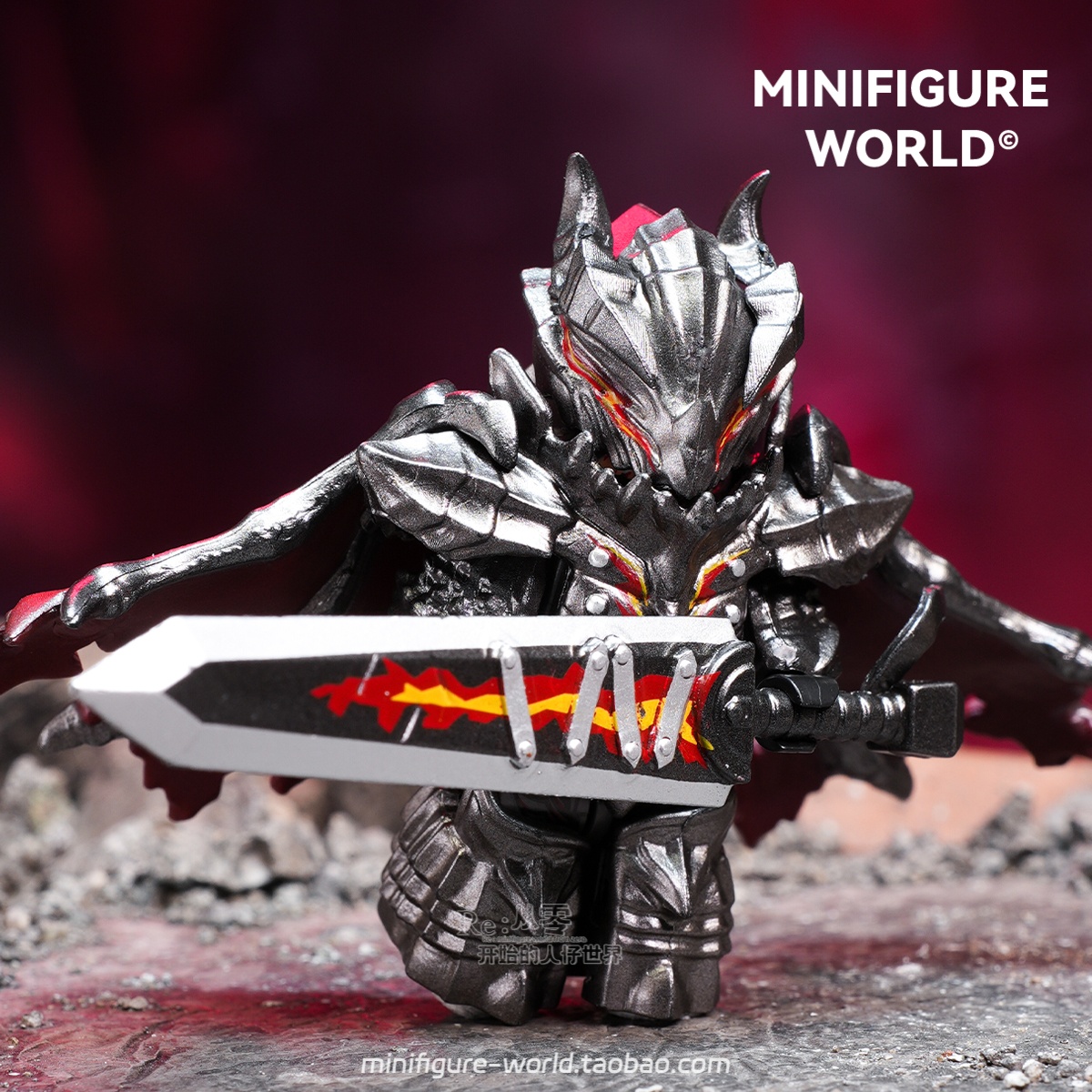 剑风传奇格斯死亡之翼狂战士武器漫画中古积木人仔拼装男孩玩具