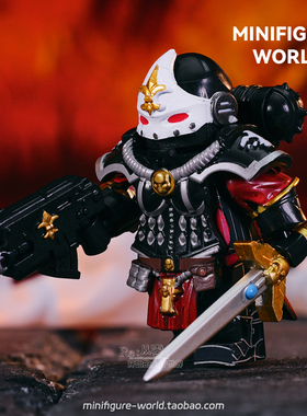 战锤40K战斗殉教修女终结者星际战士黑圣堂天使游戏积木人仔玩具