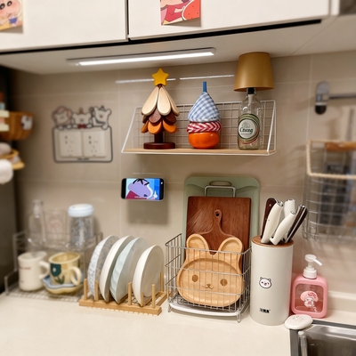 INS北欧榉木制12cm木碟圆碟托盘