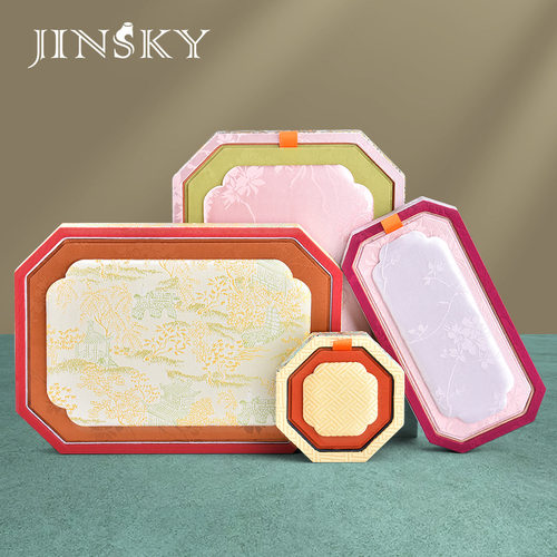 宫廷风带盖首饰盘创意托盘翡翠