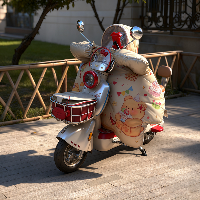 儿童亲子款电动车挡风被新款冬