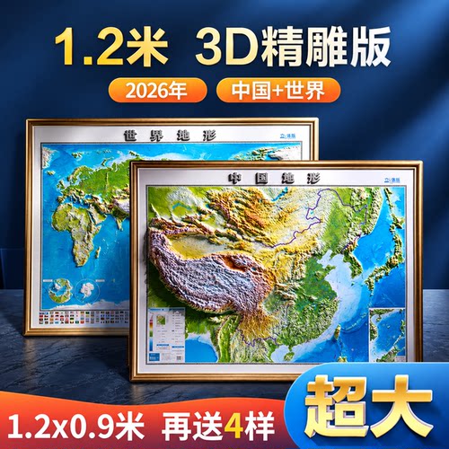 20263d年地图世界和中国地图无痕