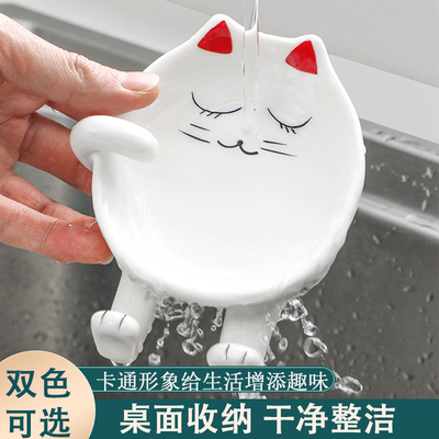 创意卡通陶瓷锅盖架架筷子托