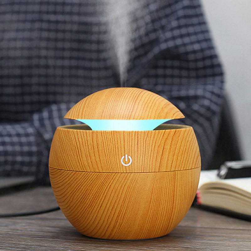 USB家居木纹花朵加湿车载加湿器