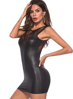 Ladies' sexy lace backpack hip skirt 女士蕾丝露背紧身包臀裙