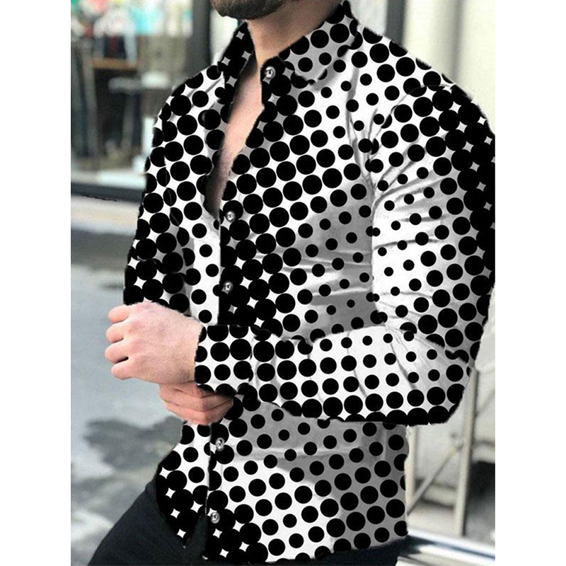 Polka dot printed long sleeved s