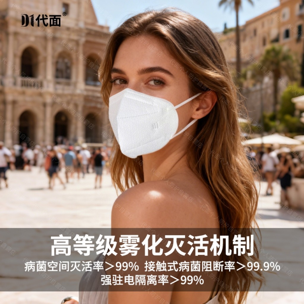 代面N99高等级防御呼吸器(靶向雾化阻断)阻断式干预、抗病毒口罩