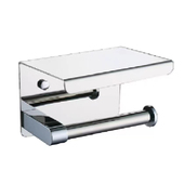 ellin伊翎卫浴 304不锈钢拉丝纸巾架卷纸抽纸盒防水打孔安装 浴室