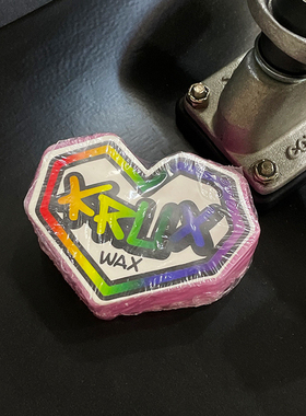 Krux189C粉色爱心滑板蜡Carver陆冲板专用滑板蜡助滑支架润滑蜡块