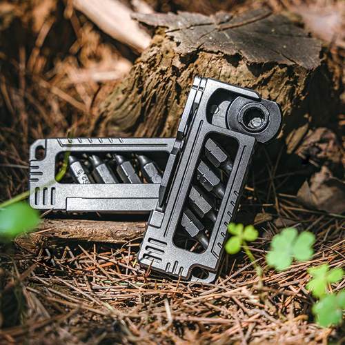 钛合金edc多功能工具批头盒子