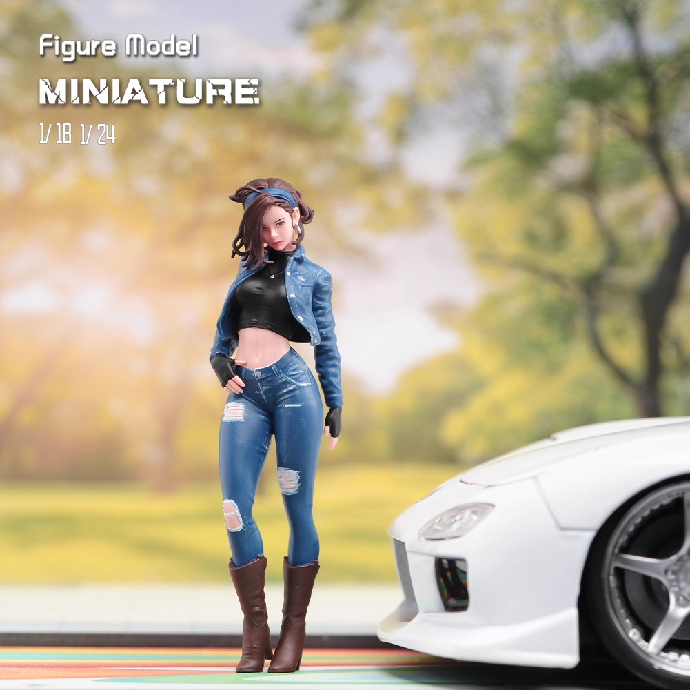 1/18/24/43/64/87 人造人18号 精涂微缩场景模型搭配手工涂装人偶