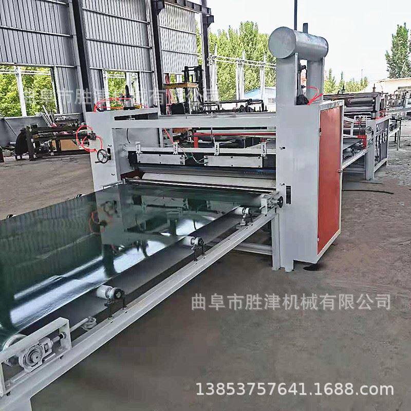 pet大板材压面平贴高光亮不起皱 55加仑热熔胶贴膜机高光膜贴板机