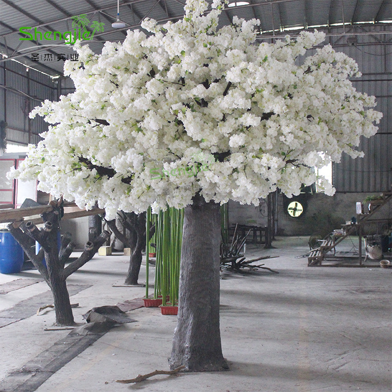 仿真婚庆白色樱花树商场婚庆许愿树仿真树拱门仿真玻璃钢樱花树
