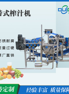厂家直销DYJ系列大型工业皮带带式榨汁机蔬菜水果全自动脱水压榨