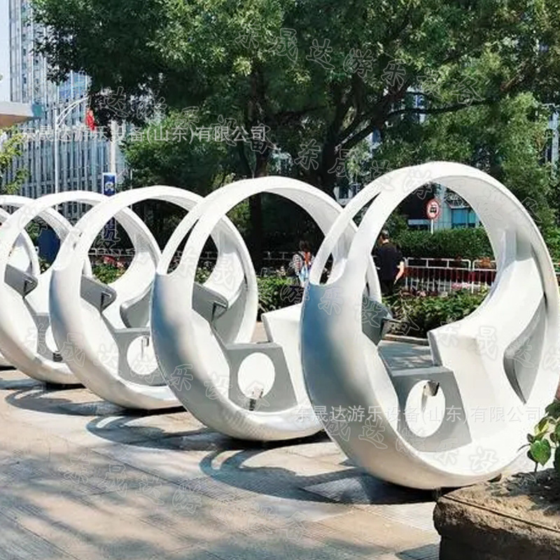 无动力脚踏发光喷泉单车 社区广场游乐中心亲子互动喷泉游乐装置