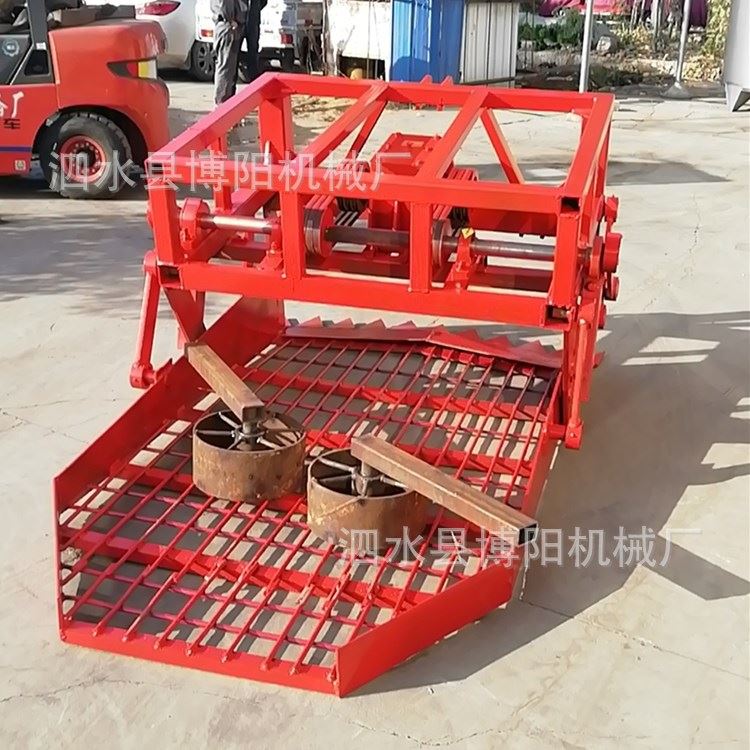 家用小型双筛式药材收获机 深度可调黄芪药材收挖机