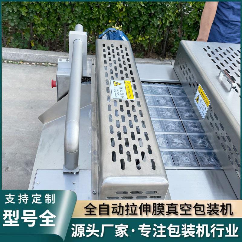 蒜蓉肠拉伸膜真空包装机脆皮肠肉枣肠全自动真空机大型包装机