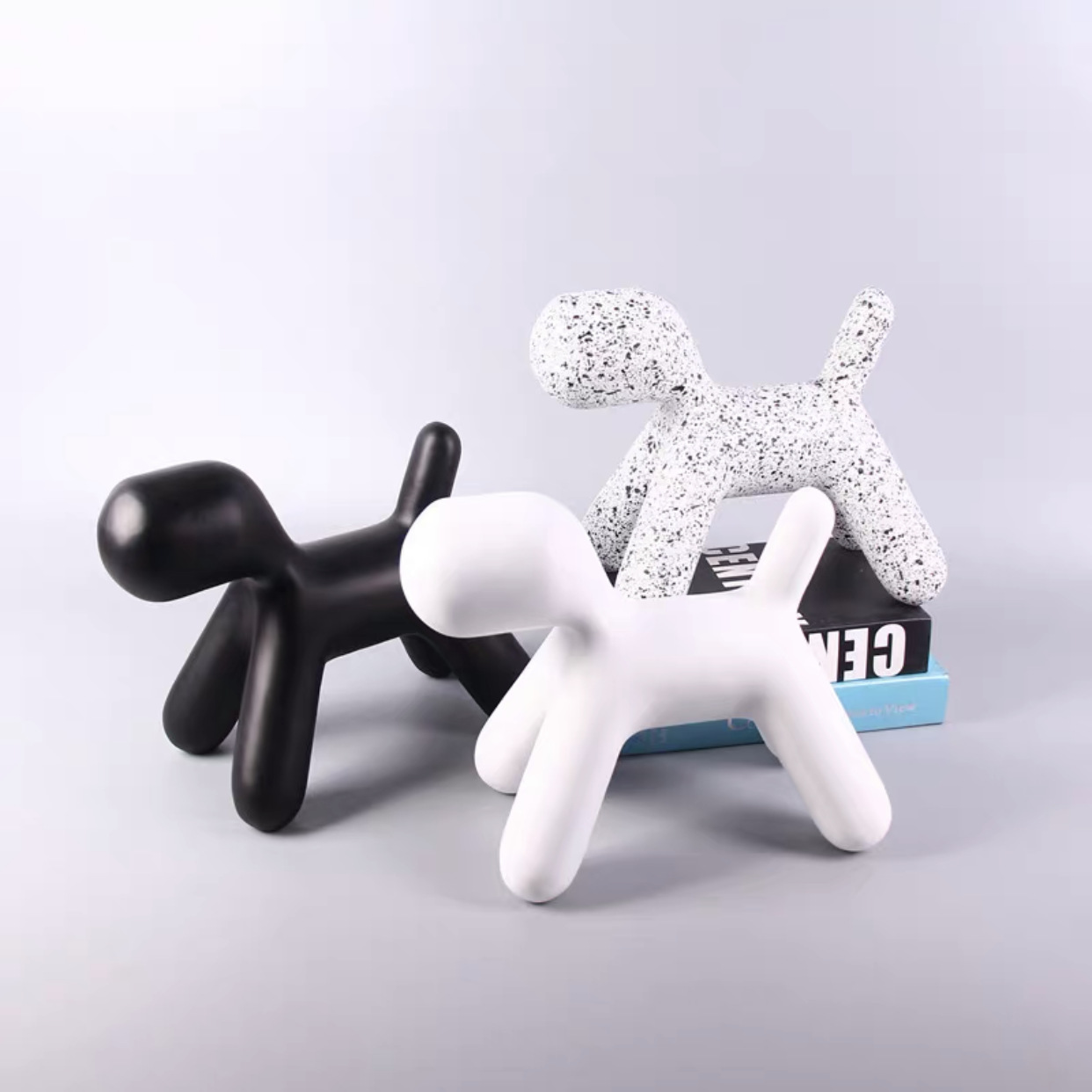 现代北欧简约萌宠动物家居客厅酒柜小摆件样板间儿童房软装工艺品