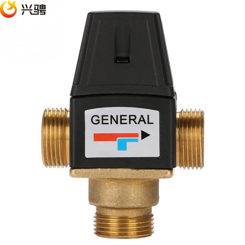 厂家直销 黄铜恒温阀 太阳能电热水器恒温混水阀小厨暖温控阀