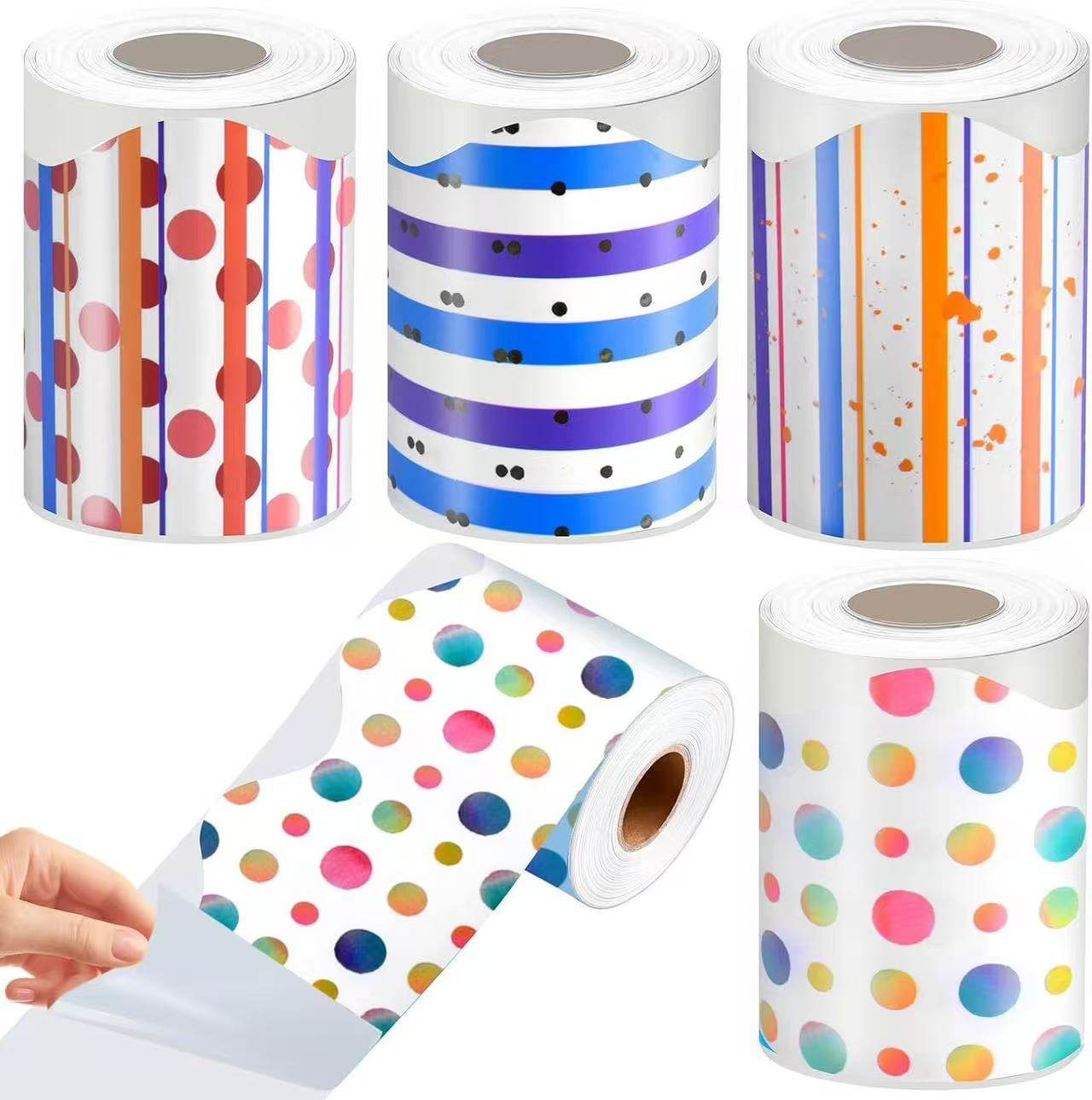 10米/卷彩色圆点贴纸黑板公告栏边框装饰长条标签贴自由裁剪diy,文具电教/文化用品/商务用品,贴纸/立体贴纸,淘宝优惠券,粉丝福利购,淘宝优惠卷