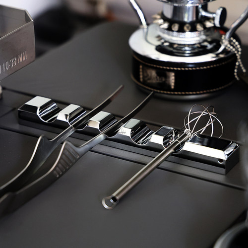 露营桌面全镜面金属筷子架餐具托