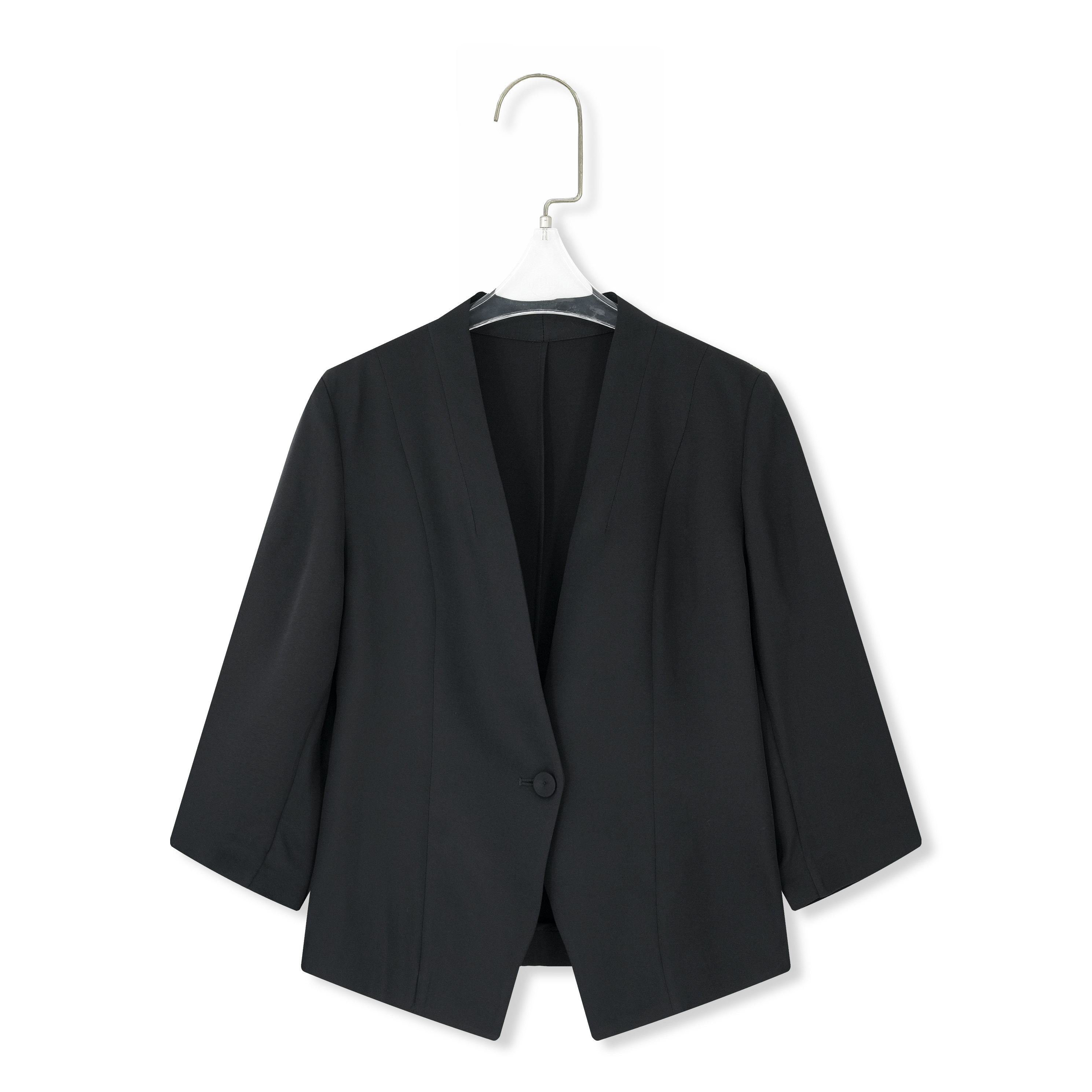 纯色简约气质名媛桑蚕丝小西装短款BH0030