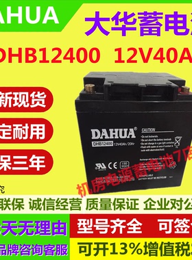 大华蓄电池DHB12400 12V40AH电梯平层消防机房UPS医疗照明直流屏
