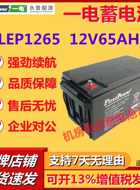 一电蓄电池LFP1265 12V65AH通讯基站紧急照明UPS电梯平层消防报警