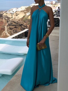 swing loose large dress女优雅宽松大摆连衣裙 fitting Women