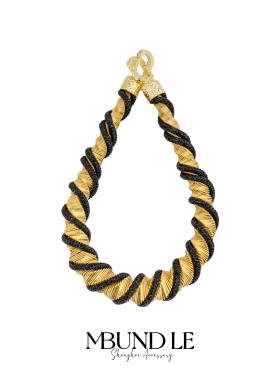 摩邦珠宝绮遇·塞纳游-日落 旋转阶梯黑晶石项链 新款节日礼物