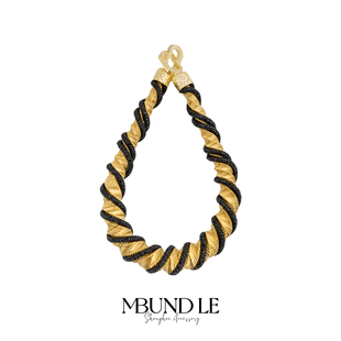 摩邦珠宝绮遇·塞纳游-日落 旋转阶梯黑晶石项链 新款节日礼物