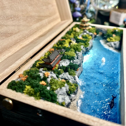 氛围灯树脂模术MAX阅江楼