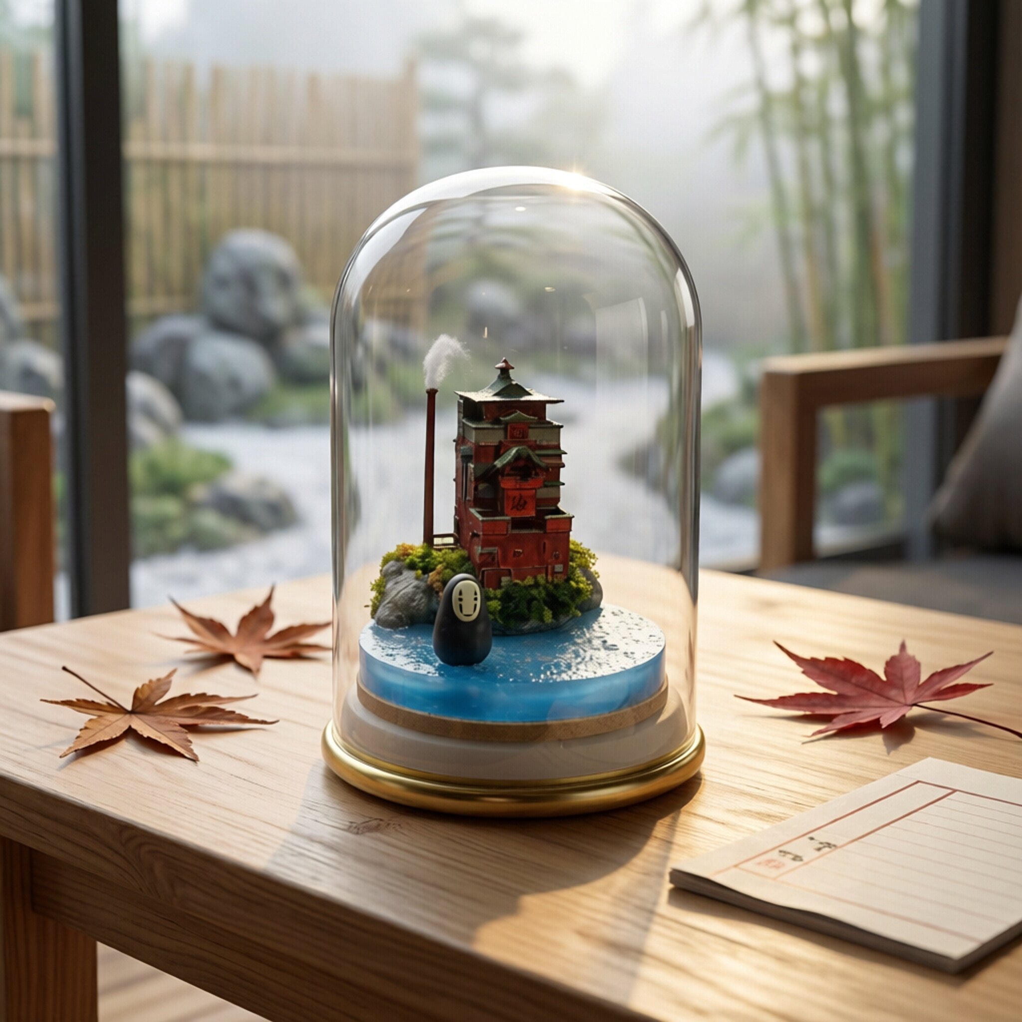 原创纯手工 无脸男油屋幻境 微缩手办装饰摆件场景模型伴手礼包邮