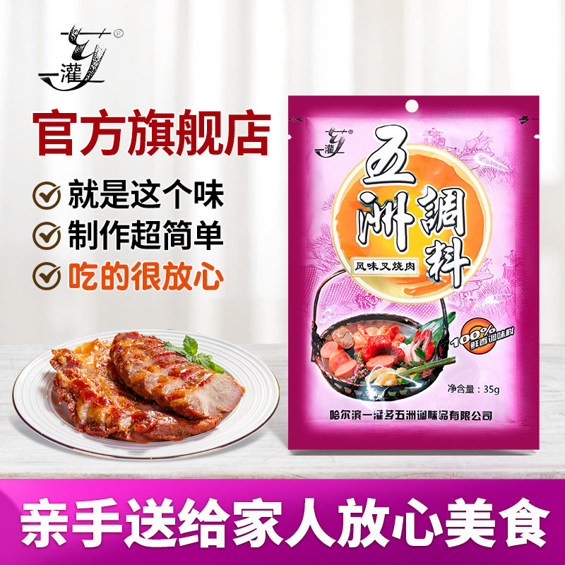 五洲风味叉烧肉调料家庭自制红烧肉焖肉肉丸子肉饼肉馅调料一灌芗