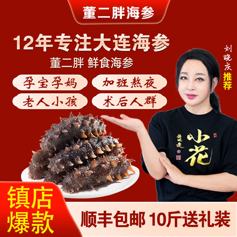 董二胖大连鲜食海参5000g辽刺参单独装高品质即食野生 节日特惠装