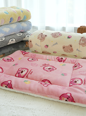 狗窝狗狗垫子猫垫睡觉用四季通用猫睡垫猫咪毯子冬季保暖宠物毛毯