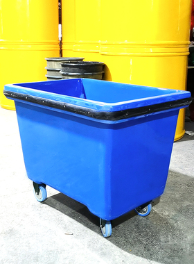 大量供320L 500L 大容量蓝色洗衣房布草收集车 布草洗涤配套设备