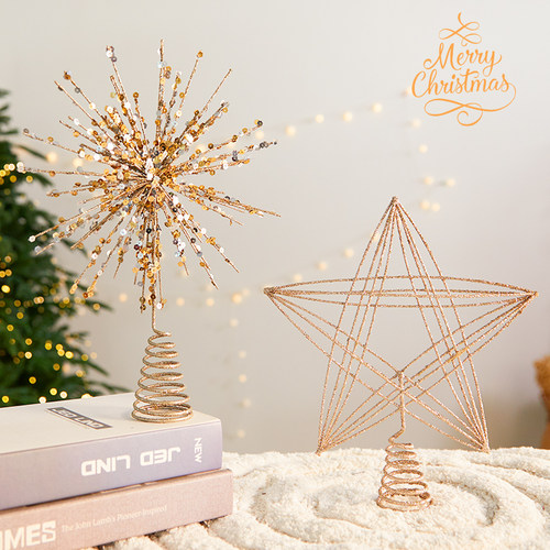 树顶圣诞节装饰摆件挂件拍摄道具