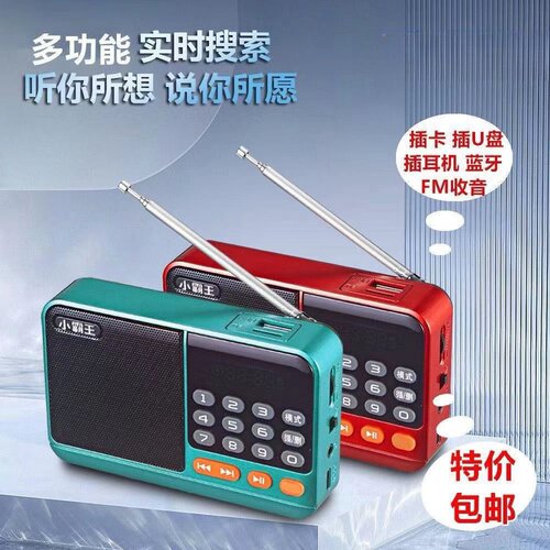 可插卡U盘迷你便携收音机