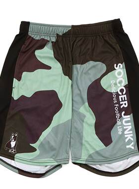 soccer junky足球狗 潮牌户外运动休闲时尚迷彩五分裤短裤SJ23D09