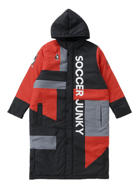 soccer junky足球狗 长款棉服运动棉袄冬季保暖足球服外套SJ21524