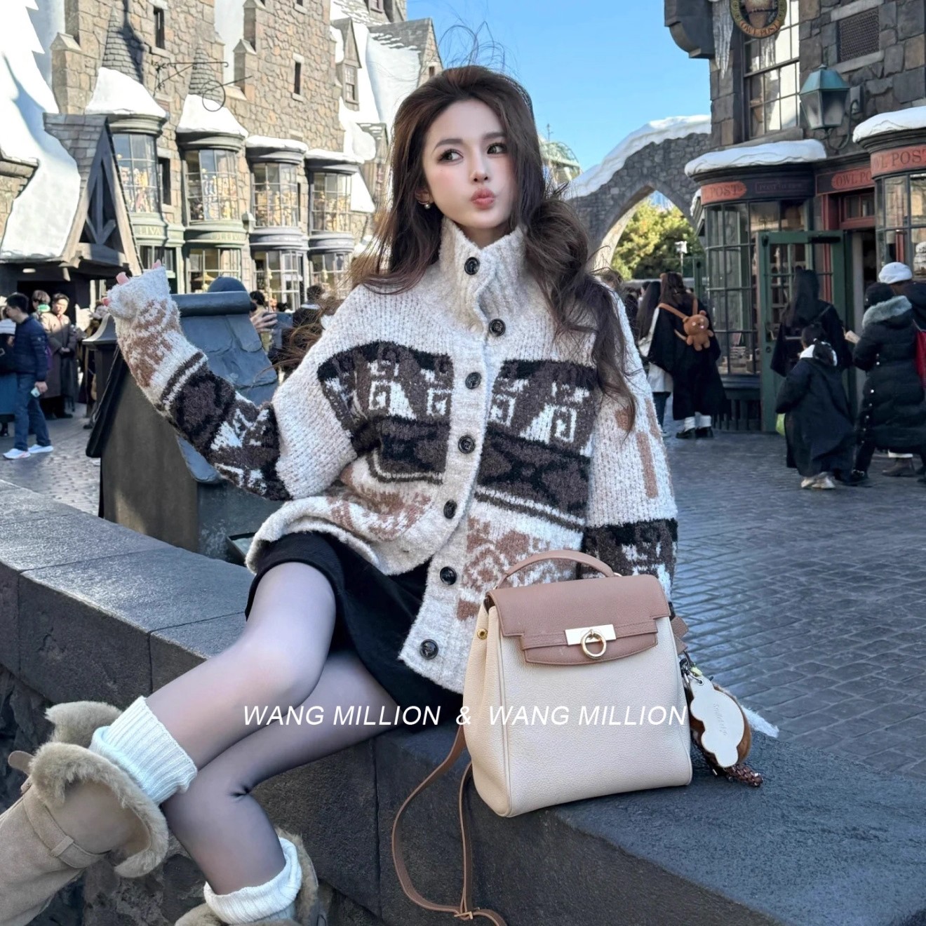 韩国限定~费尔岛毛衣女款2025新