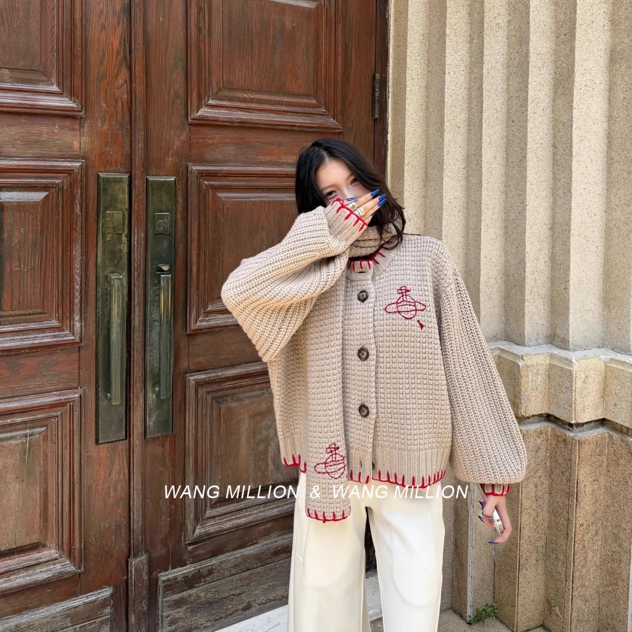 日本限定西太后土星短款毛衣女款